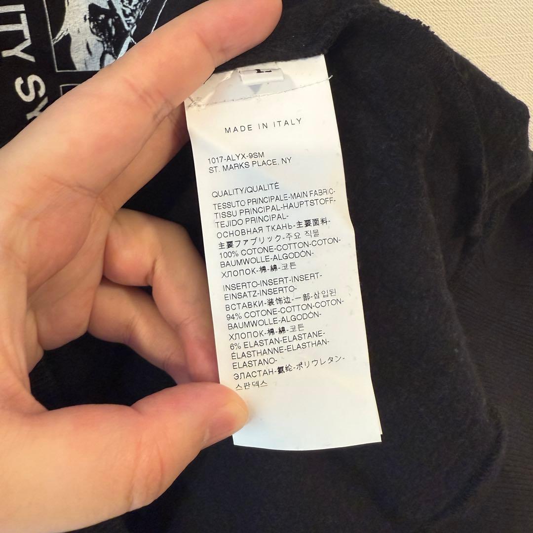 ALYX ブラックパーカー 新品未使用