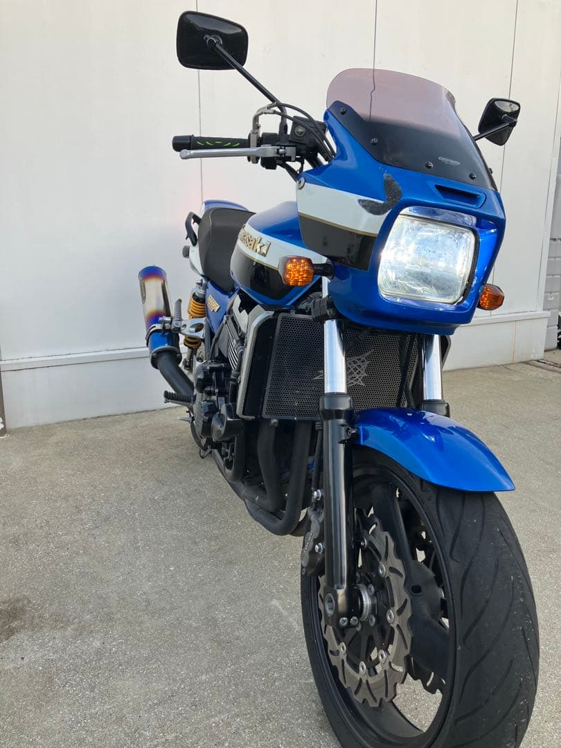  九州Kawasaki ZRX1100 青/白のカスタムバイク