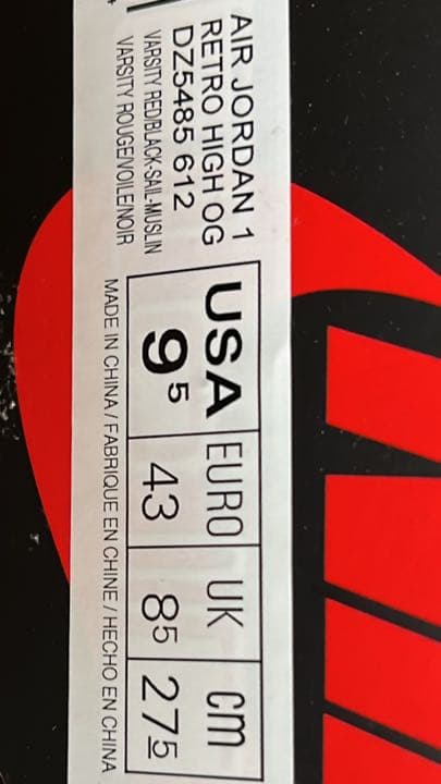 新品未使用！ Air Jordan1 Retro High Og 【7215316736】(25740円)