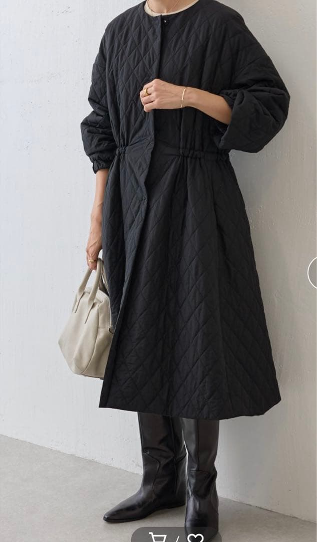 ビアズリー　バルーン袖キルトコート(12675円)