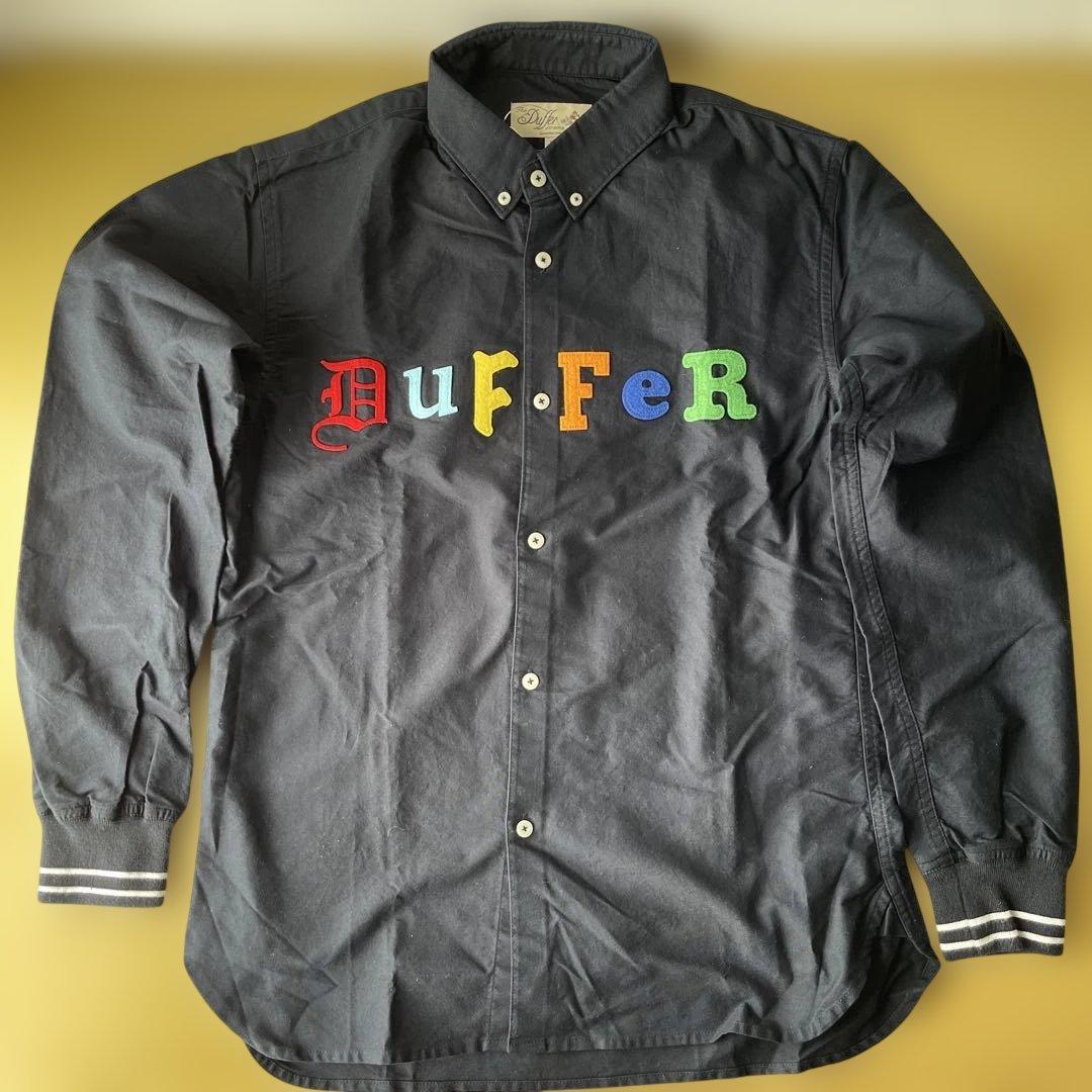 【The DUFFER of ST.GEORGE 】フェルトロゴ リブ長袖シャツ