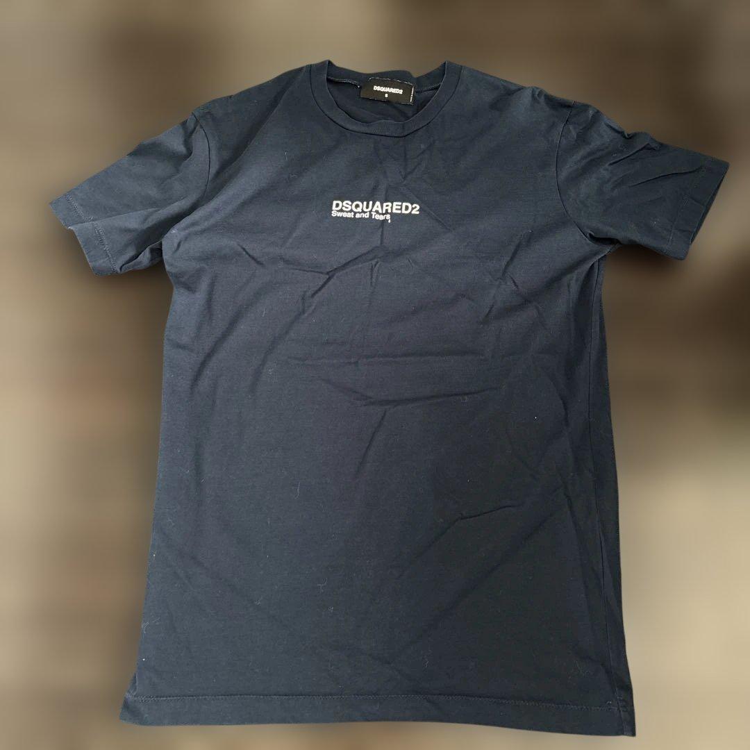 DSQUARED2 ネイビー ロゴ Tシャツ