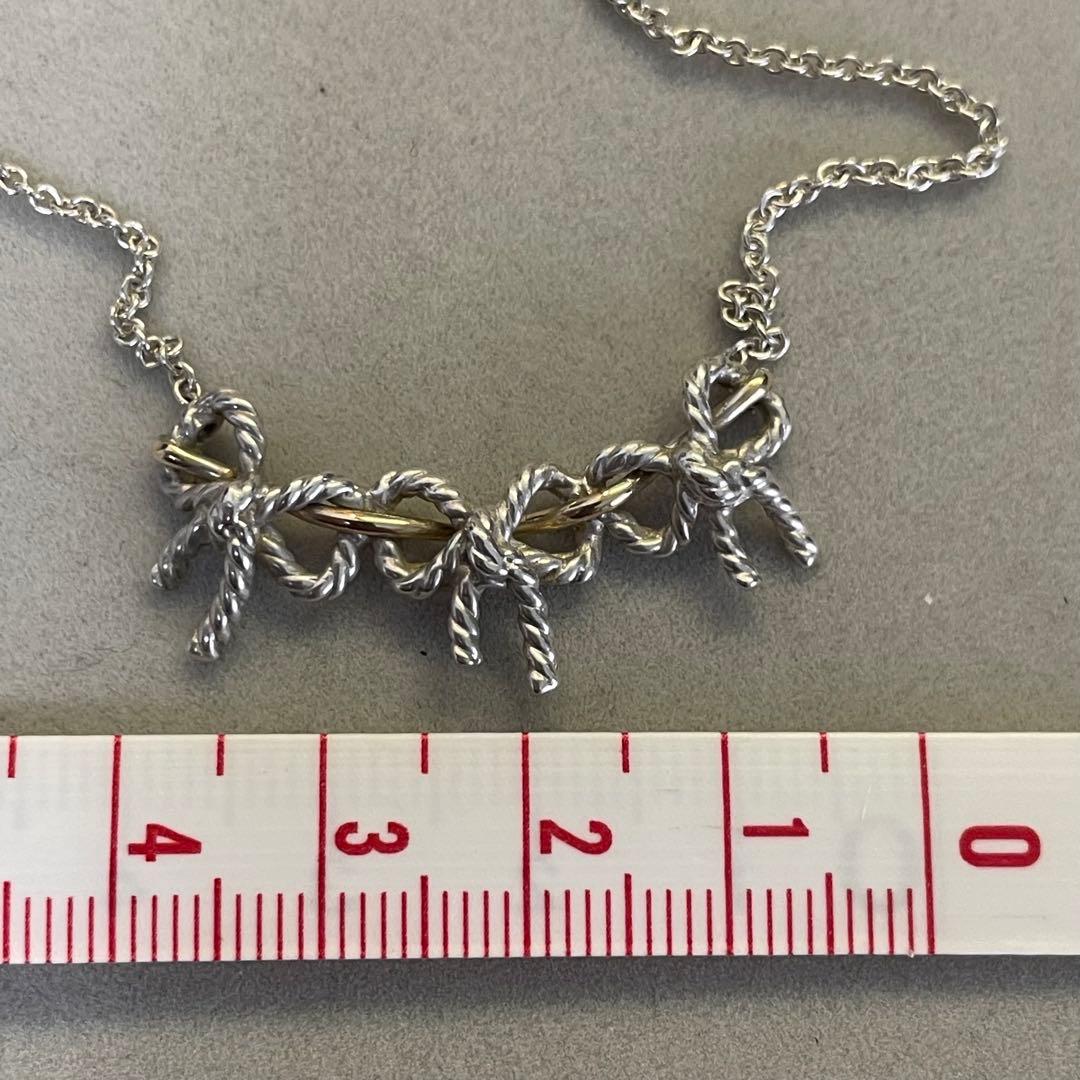 Tiffany & Co. トリプルリボン925 750 ネックレス ゴールド