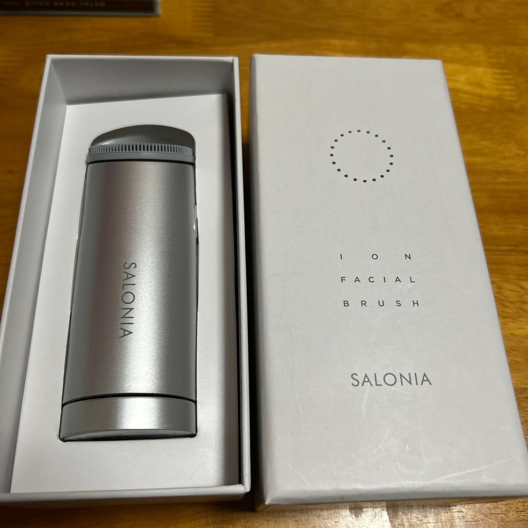 SALONIA ION FACIAL BRUSH SILVER SALONIA ION FACIAL BRUSH SILVER