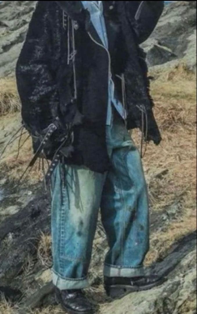 sugarhill OILED FADE DOUBLE KNEE DENIML・SUGARHILL