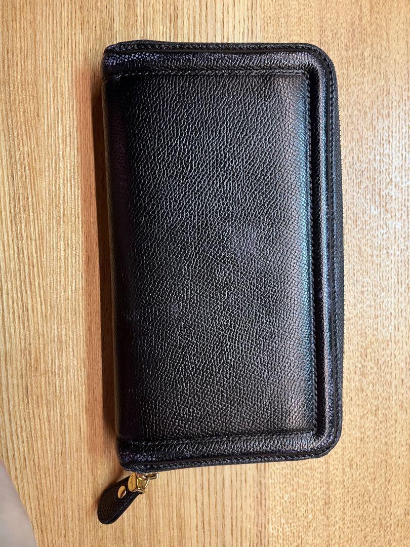 フェラガモリボン付き黒長財布