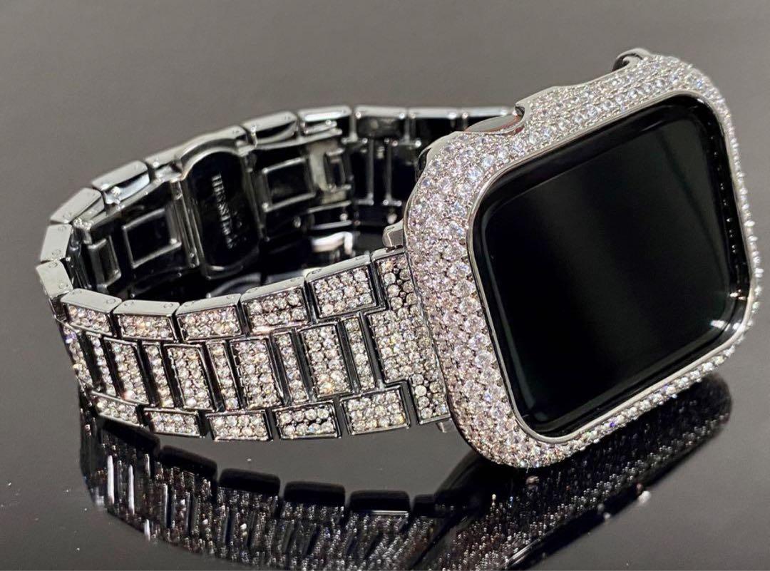 Mxz★Apple Watchバンド　アップルウォッチ　キラキラ　カバー　ケース