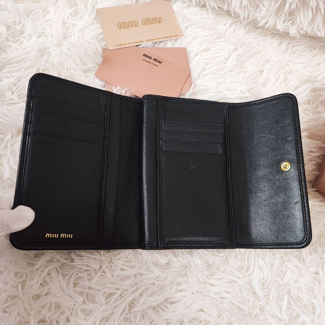 ふ様✨】 ミュウミュウ マテラッセ 三つ折り財布 L字ジップ