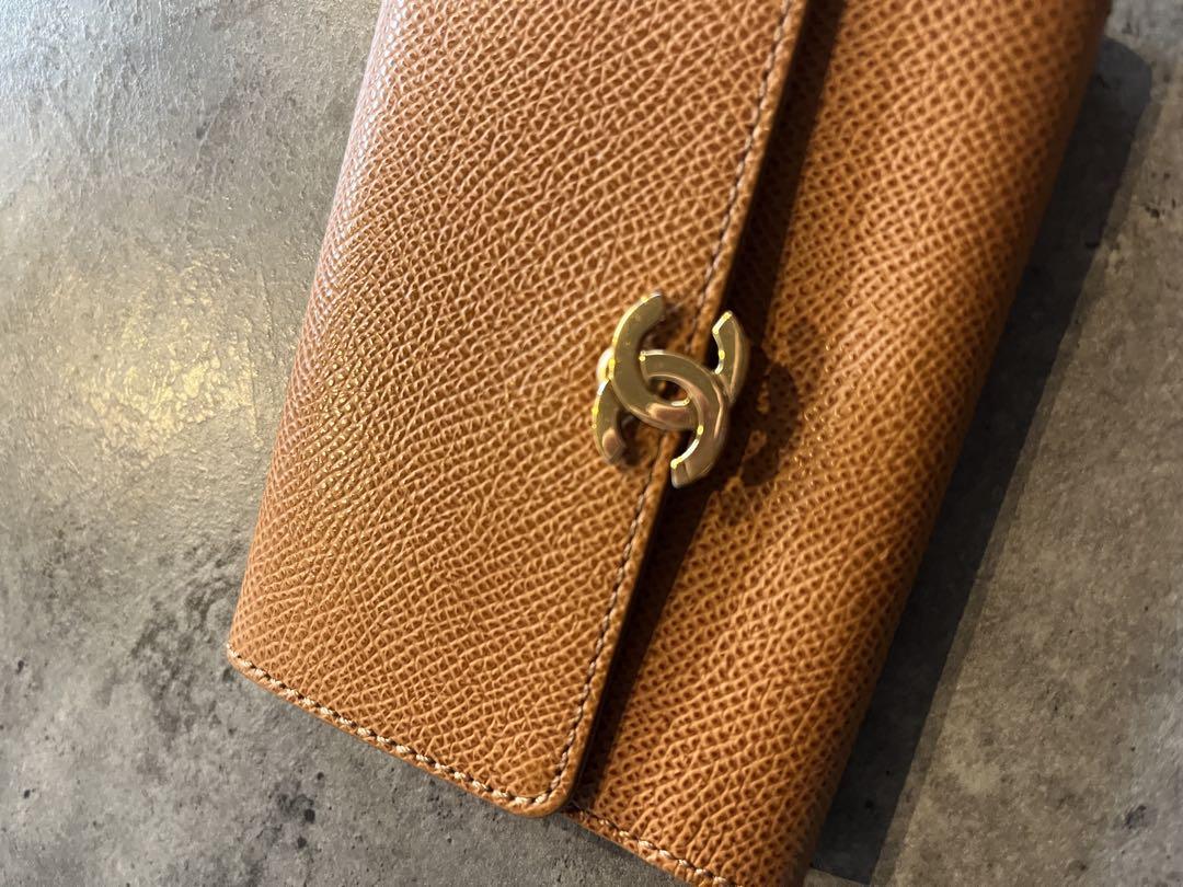 美品　希少　CHANEL キャメルレザー カードケース　ココロック