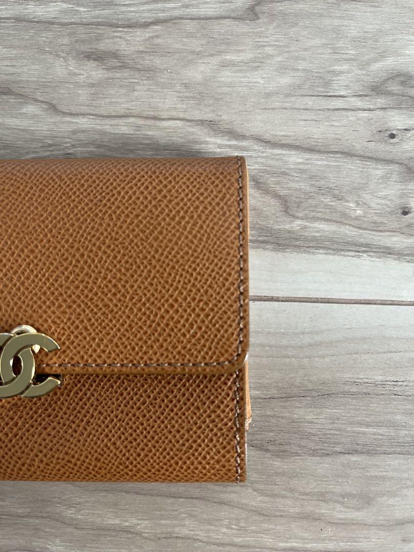 美品　希少　CHANEL キャメルレザー カードケース　ココロック