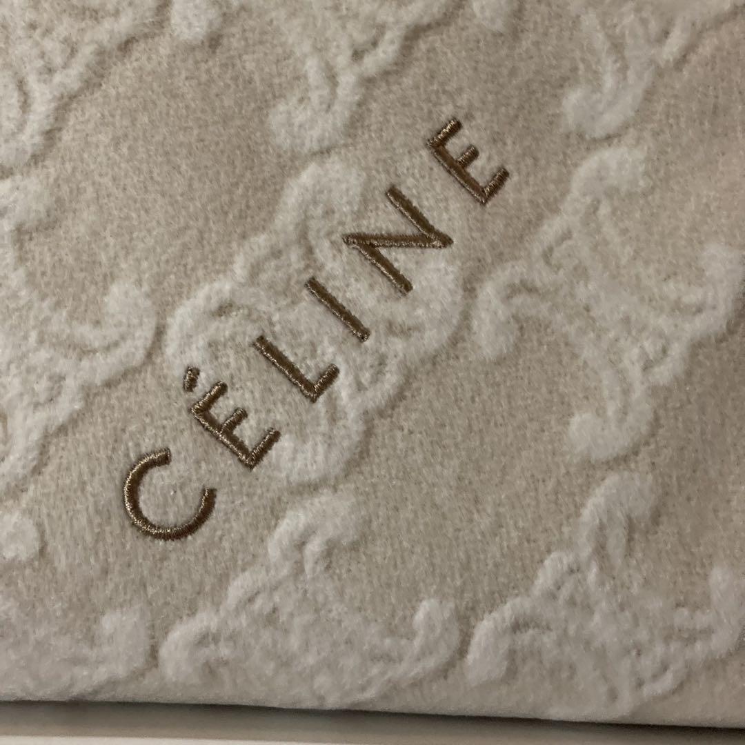 新品　CELINE セリーヌ綿毛布　140×200㎝　マカダム日本製