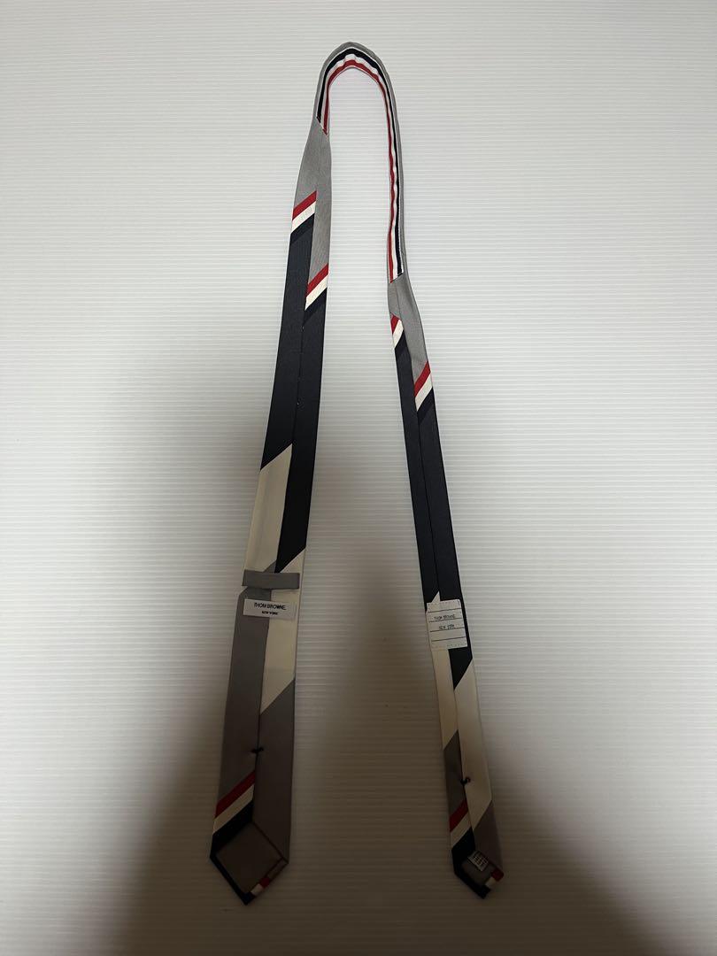 激レア】THOM BROWNE ネクタイ グレー ネイビー 青山限定/非売品