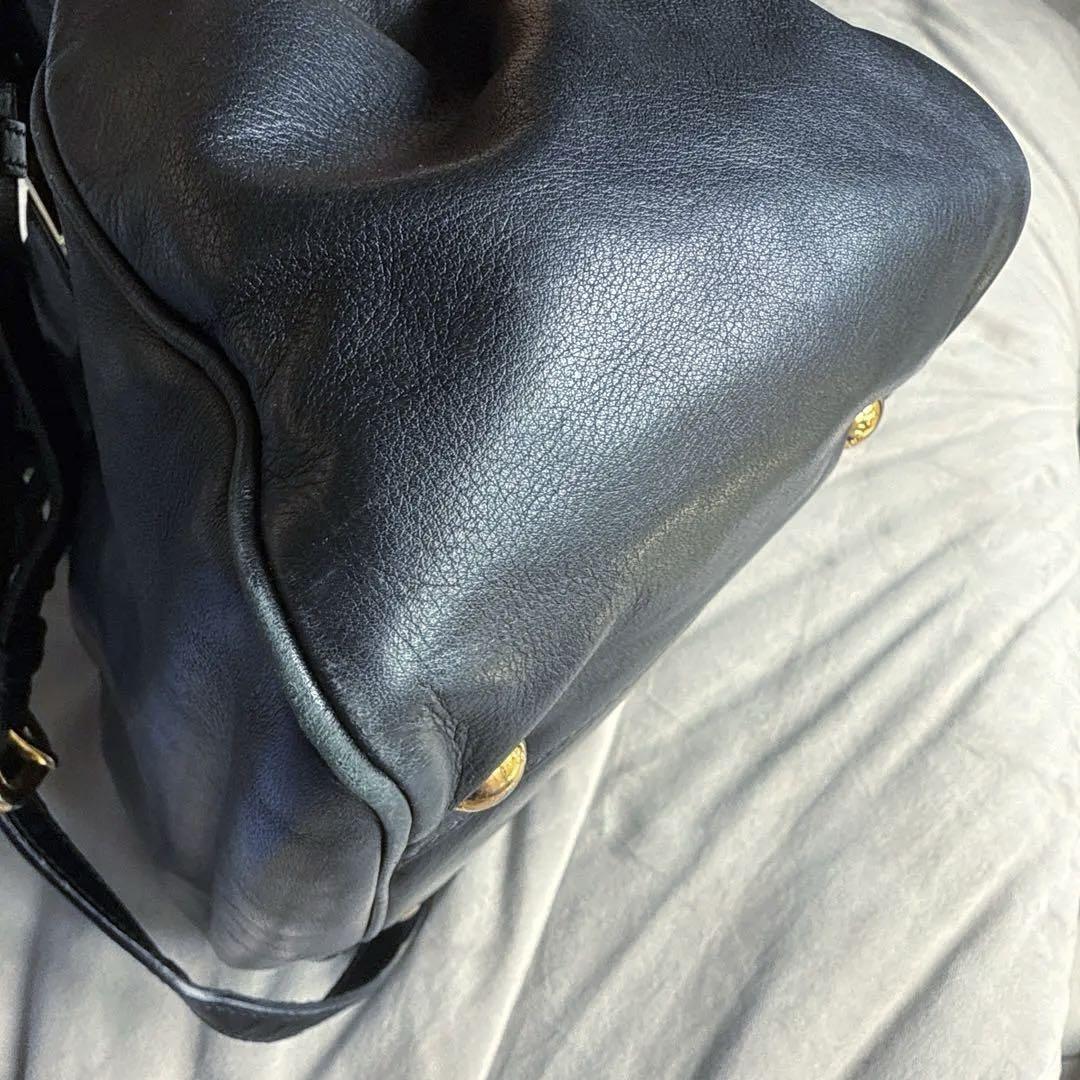 プラダ PRADA ハンドバッグ 2WAY リボン レザー ネロ BN2245