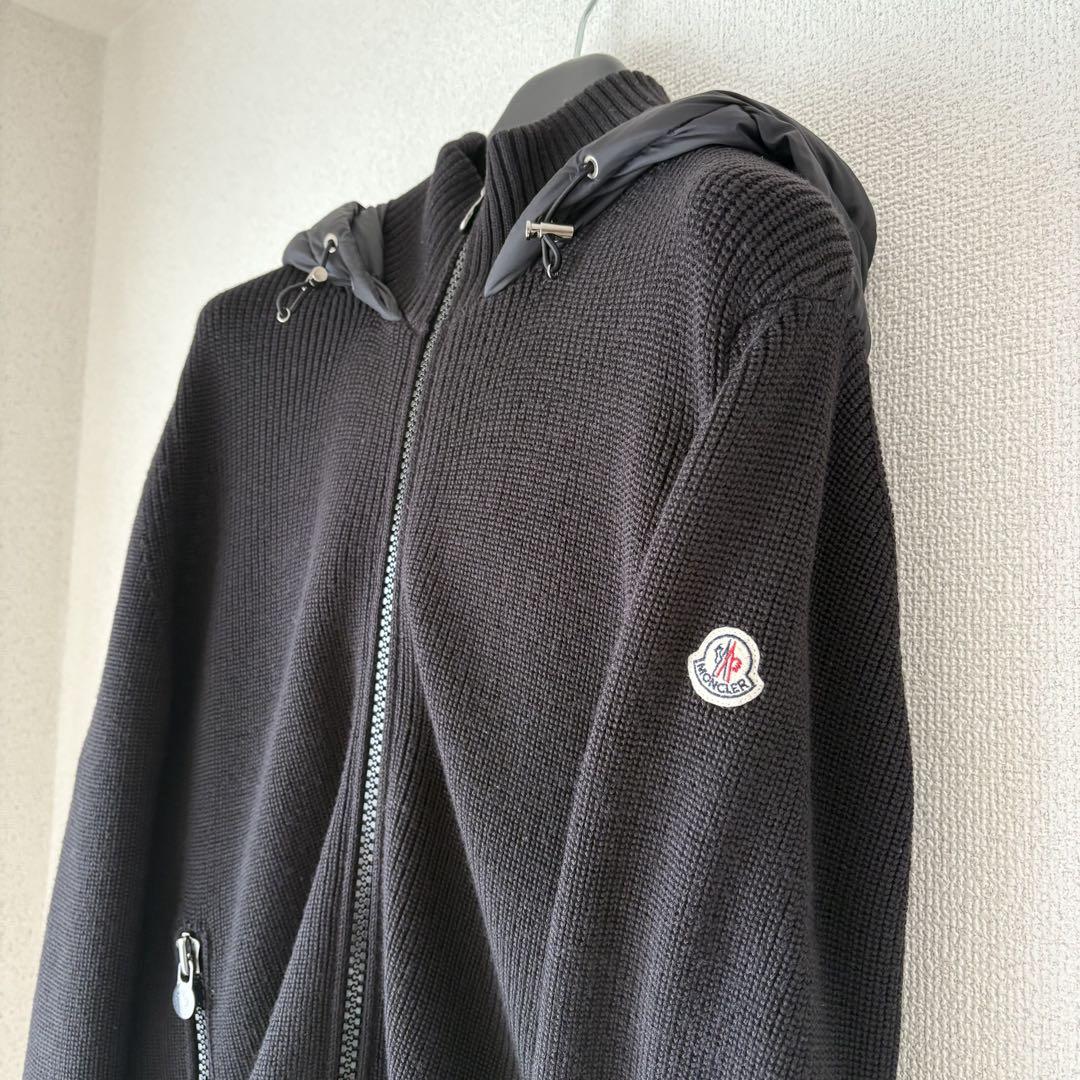 美品】MONCLER モンクレール ニットダウンジャケット