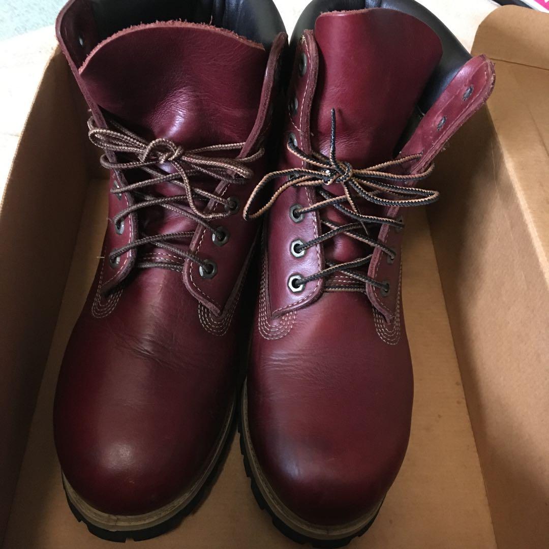 Timberland バーガンディ ワークブーツ27cm