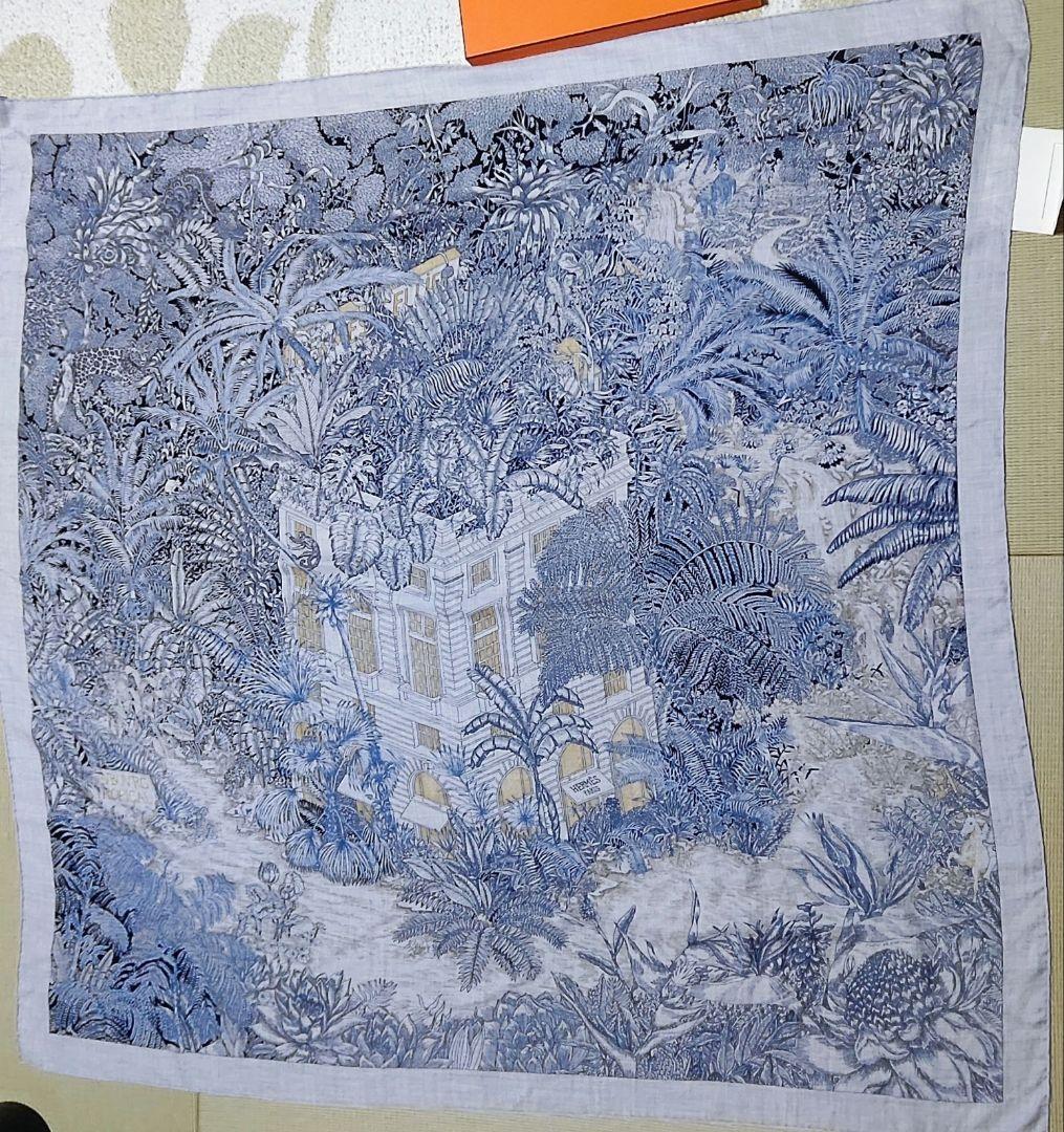 エルメス カシミヤシルク カレジェアン 140 フォーブル・トロピカル カシシル HERMES エルメス スカーフ CHALE カレ CARRE GEANT 140