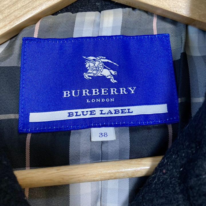 ェックにな 格安 ノバチェック ウールコート アンゴラ Rfxcw-m57520291010 Burberry Bluelabel レディース