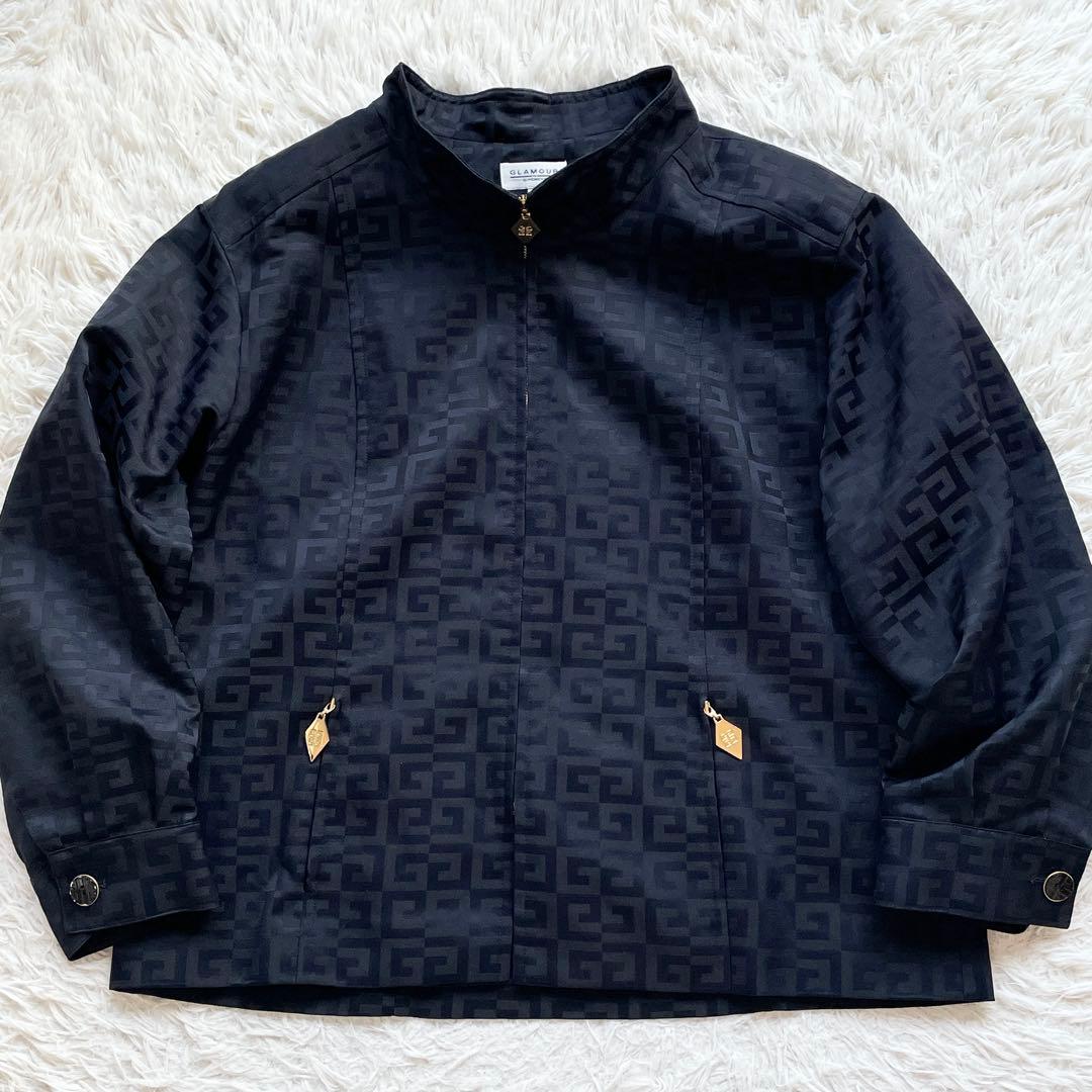 Lサイズ GIVENCHY 4Gモノグラム ジャケット ゴールドジップ ブラック Lサイズ GIVENCHY 4Gモノグラム ジャケット ゴールドジップ ブラック
