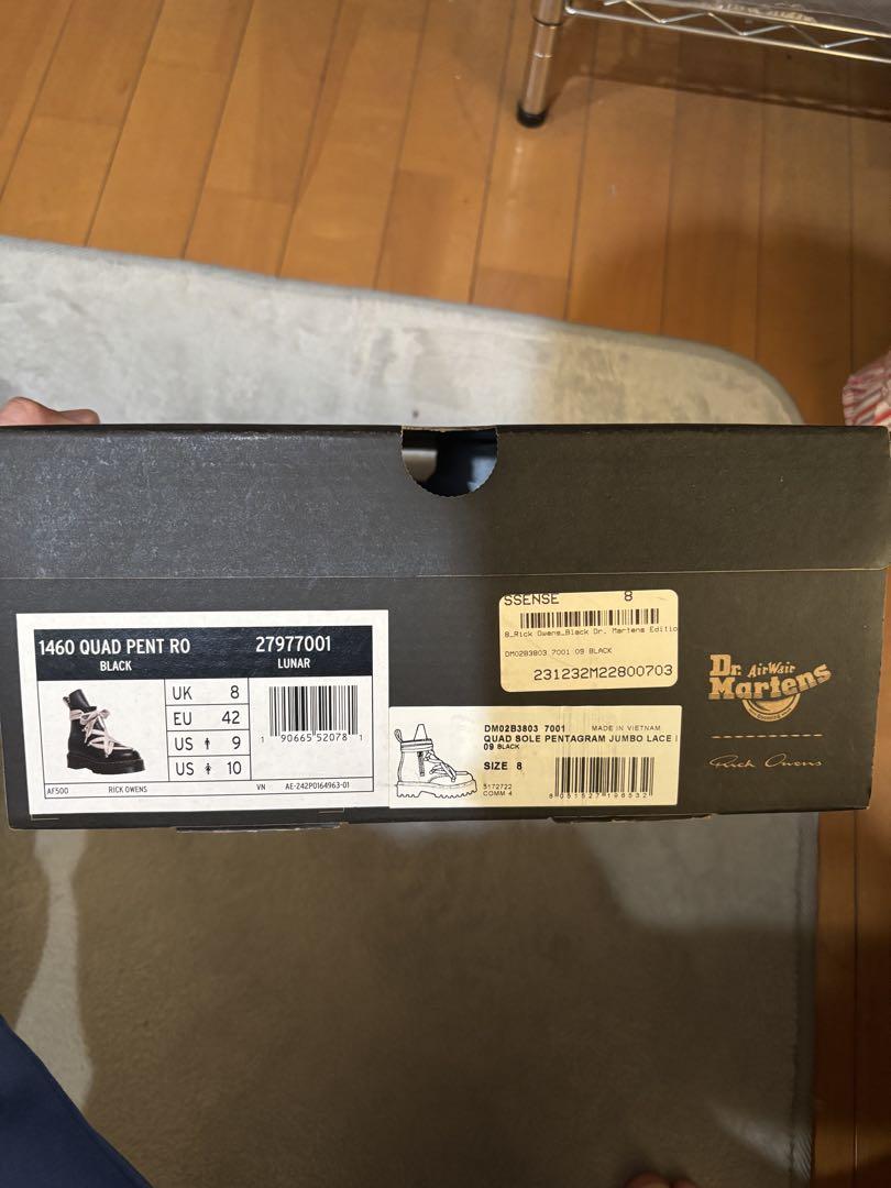 RickOwens×Dr.Martens ジャンボレースブーツブラック