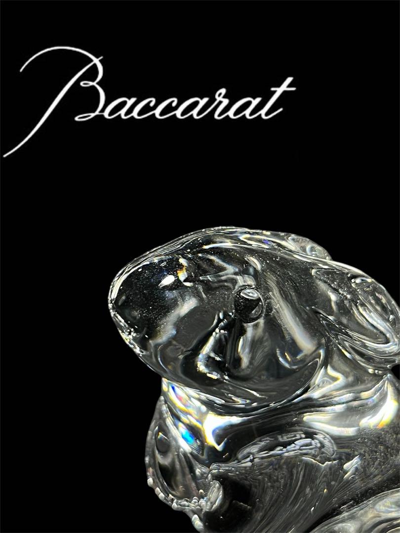 【美品】【光の造形】 バカラ Baccarat ウサギ うさぎ 置物 #2