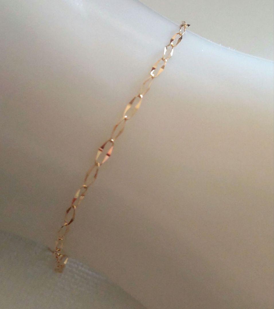18金ブレスレット サザンクロス 楽天市場】ブレスレット ゴールド 18k チェーン 【全長約17cm