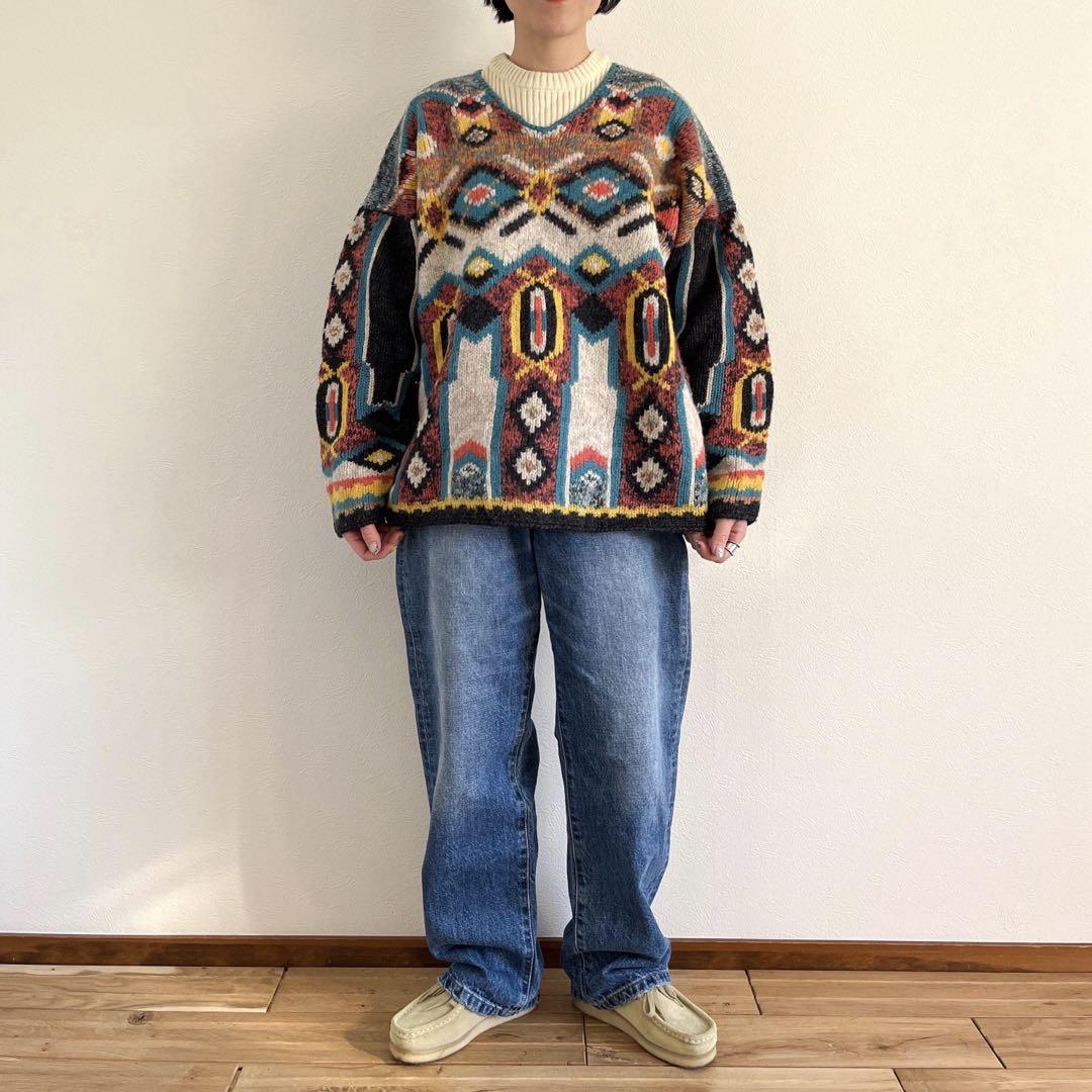 90’s Vintage multi pattern kint