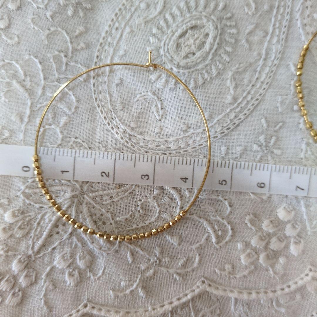 美品✨️MIZUKI K14YG フープピアス ミズキ