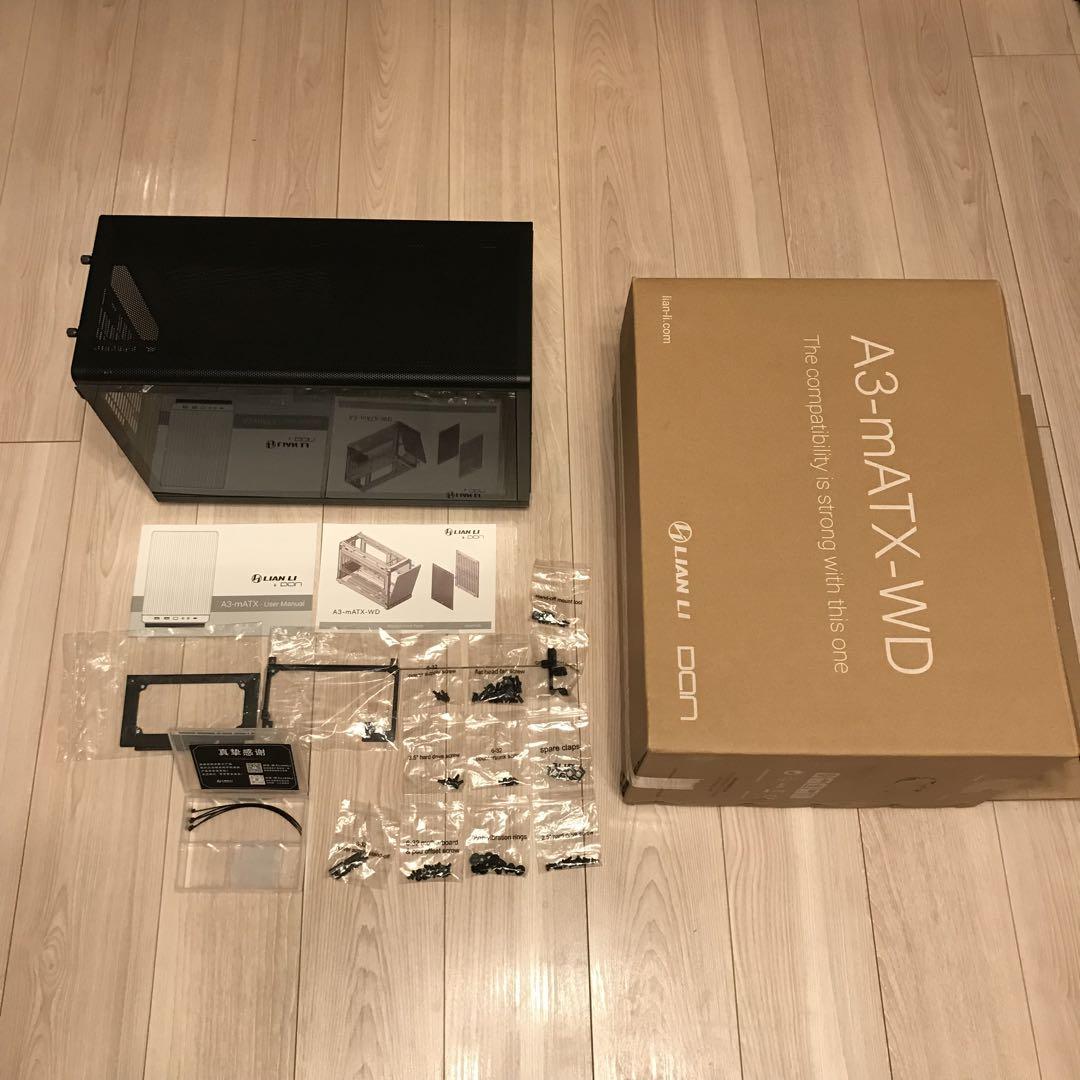 LianLi A3-MATX Black WD ガラスパネル仕様