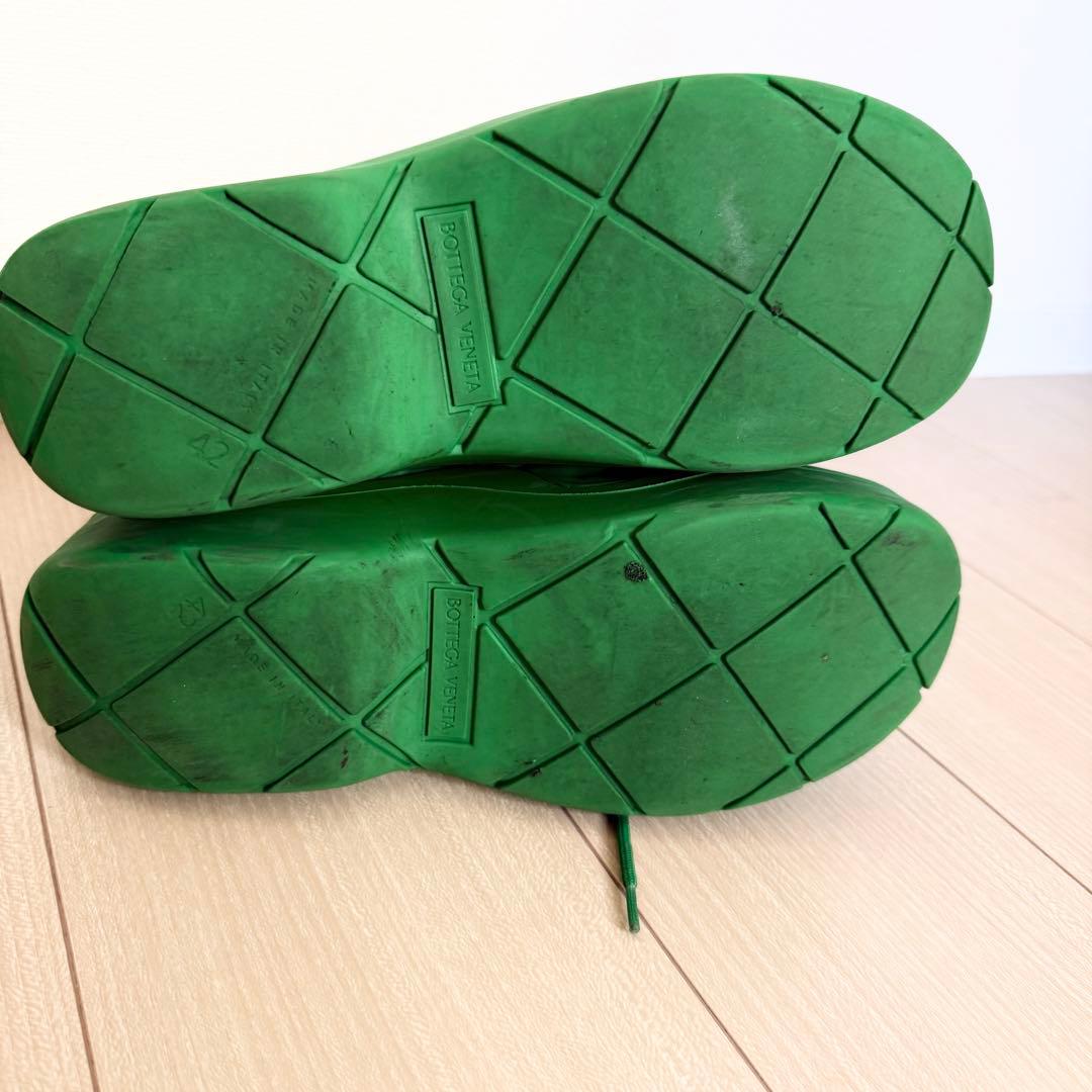 BOTTEGA VENETA パドル ボンバー ブーツ グリーン 42 メンズ BOTTEGA VENETA パドル ボンバー ブーツ グリーン 42 メンズ