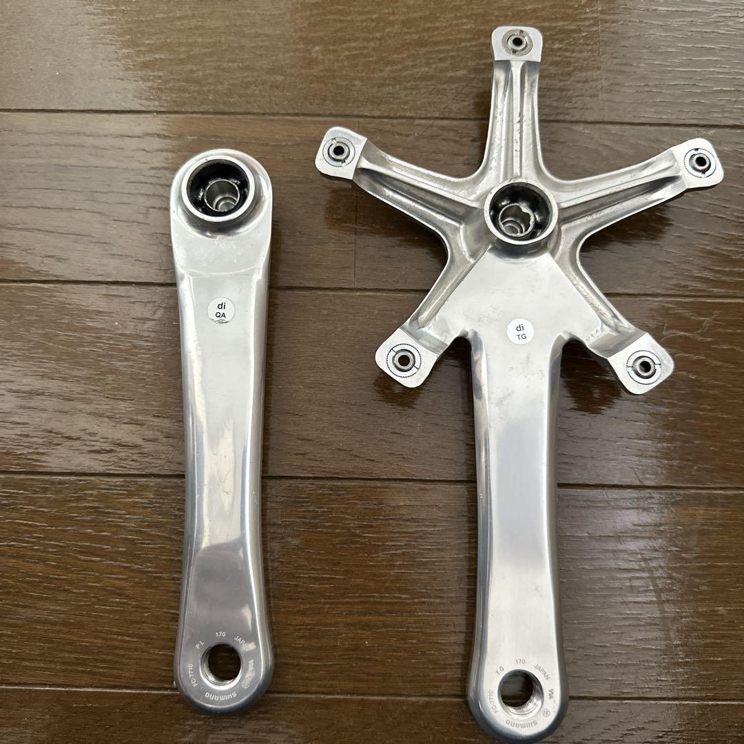 DURA ACE 170mm クランク Shimano Dura Ace AX Crankset with Pedals 170mm - Cicli