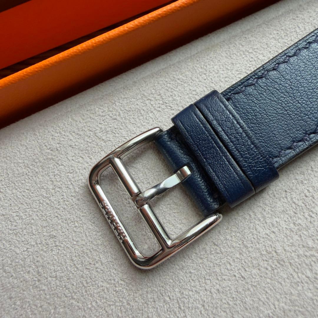 2967 ほぼ未使用 Apple Watch エルメス ネイビー レザーバンド 2967 ほぼ未使用 Apple Watch エルメス ネイビー レザーバンド