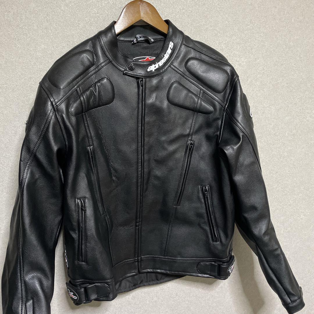 アルパインスターズ　レザー　ジャケット　バイカー　ブラック　XL