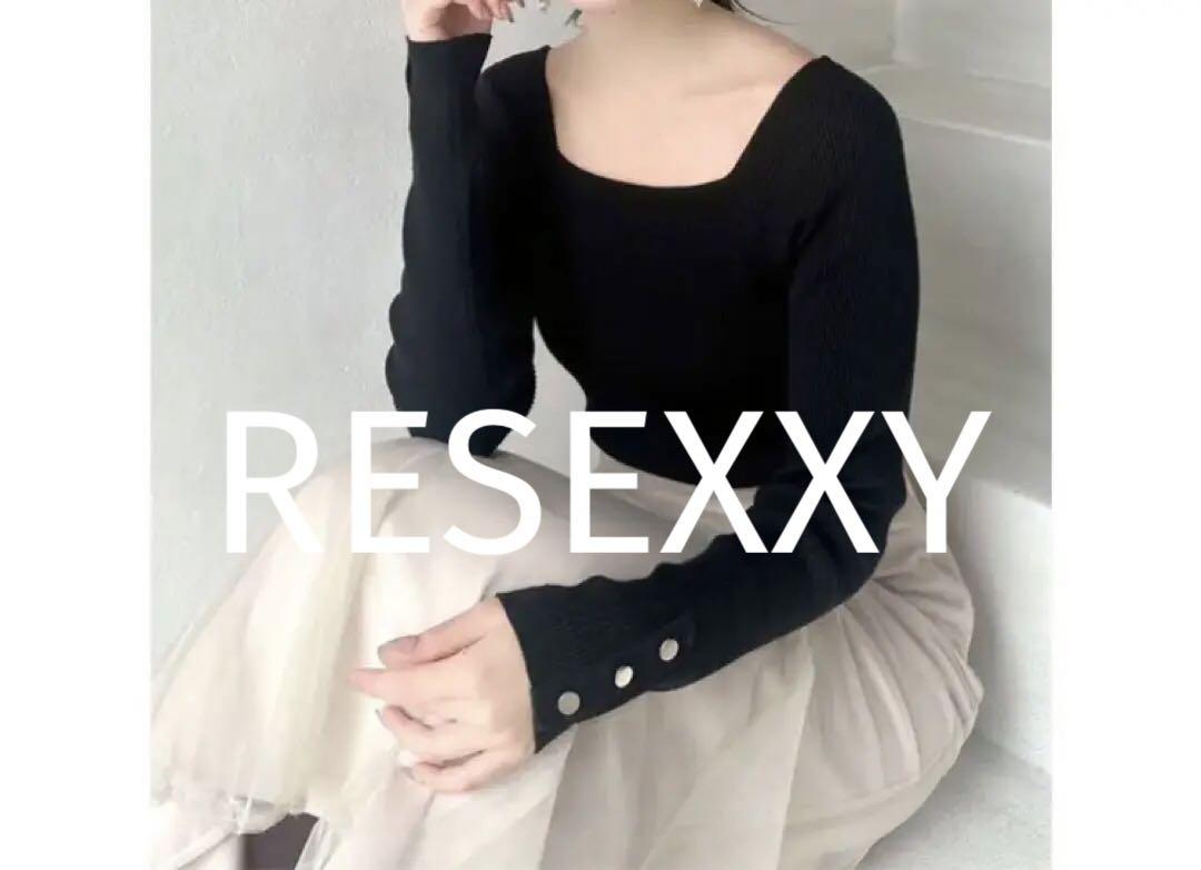 RESEXXY リゼクシー シンプルデザインニットトップス