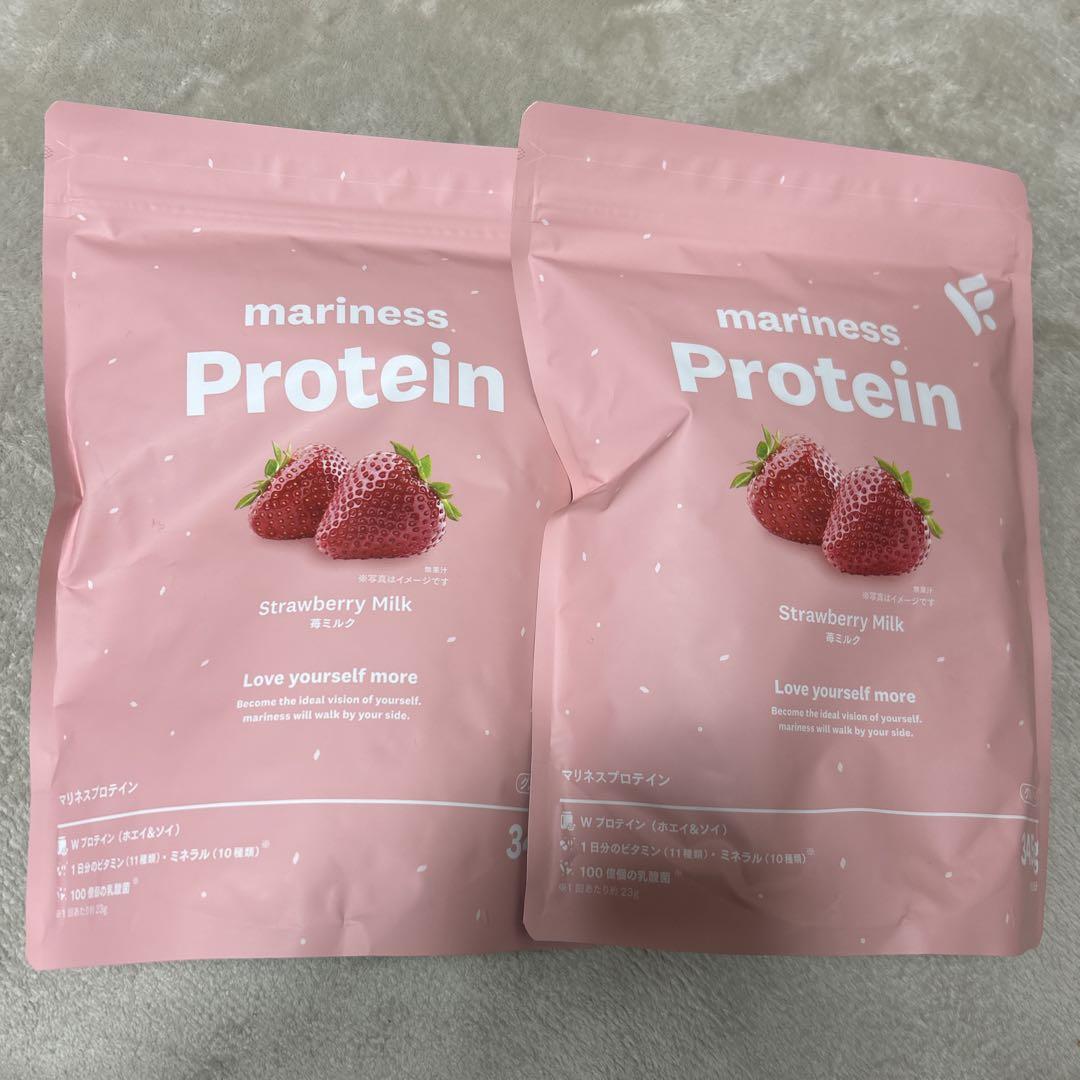 mariness Protein ストロベリーミルク 354g×2袋