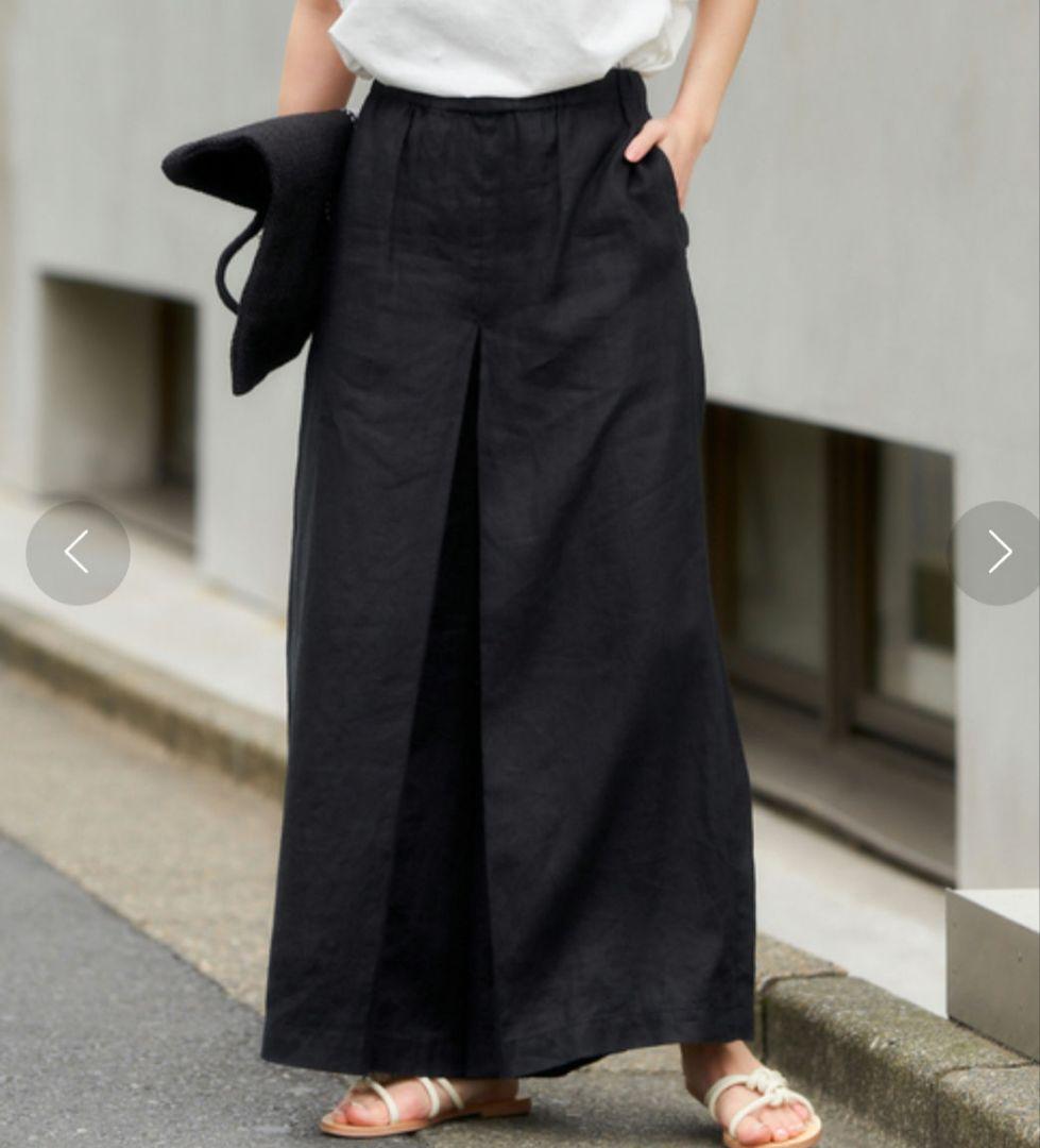 【JOURNALSTANDARD/ジャーナルスタンダード】リネンタックキュロット