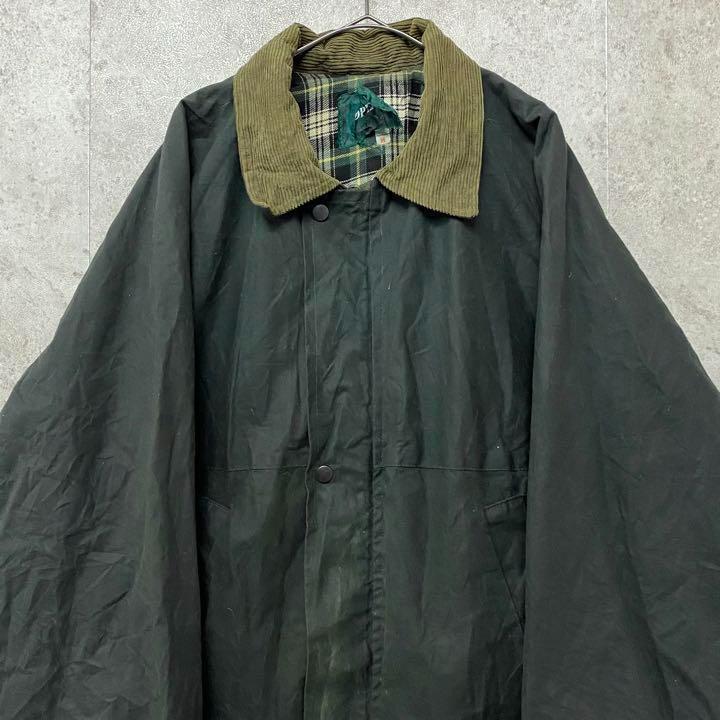 【希少☆イングランド製90s】OPENAIR オイルドジャケット グリーン L