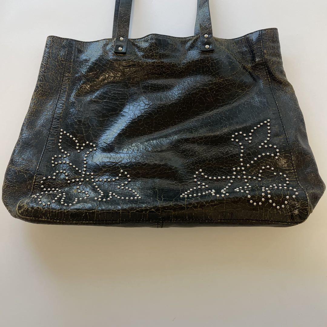 バッグ MIU MIU STUDS FLOWER LEATHER BAG