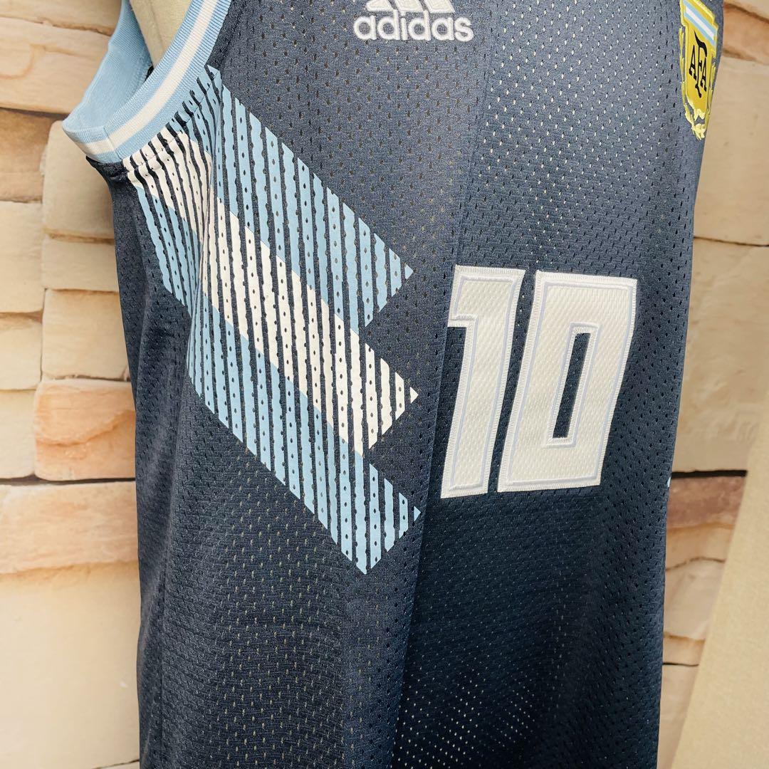 adidas サッカー アルゼンチン代表 2018 10 タンクトップ メッシュ