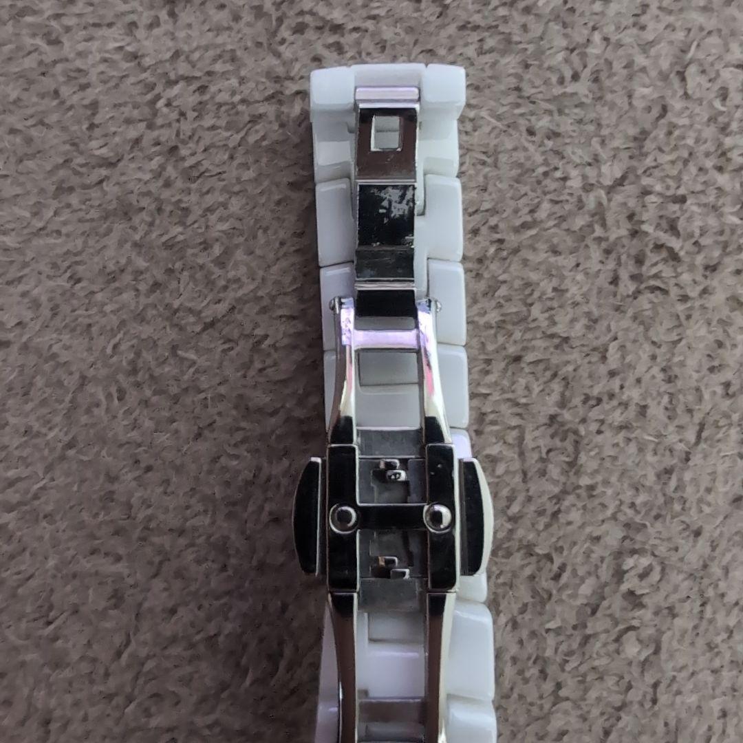 SKAGEN セラミック腕時計 ホワイト 動作確認済み