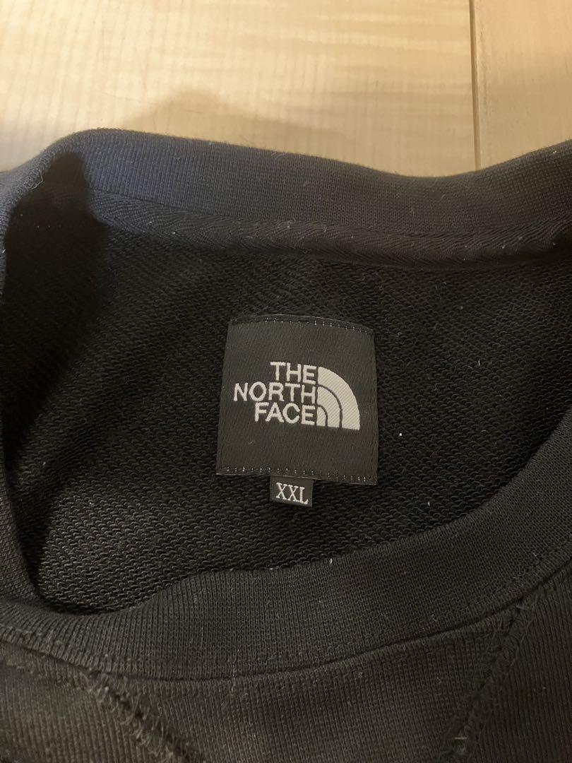 THE NORTH FACE ブラック スクエアロゴクルー XXL 中古
