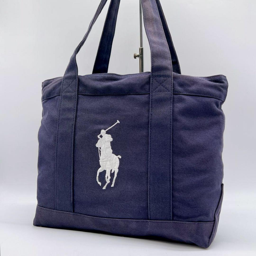 POLO RALPH LAUREN キャンバス トートバッグ ポニー f143
