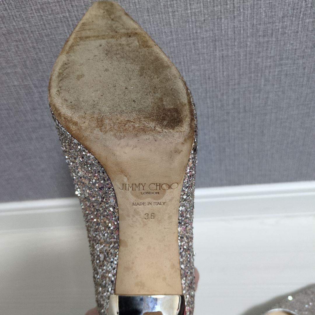 JIMMY CHOO グリッター パンプス ピンクゴールド　サイズ36