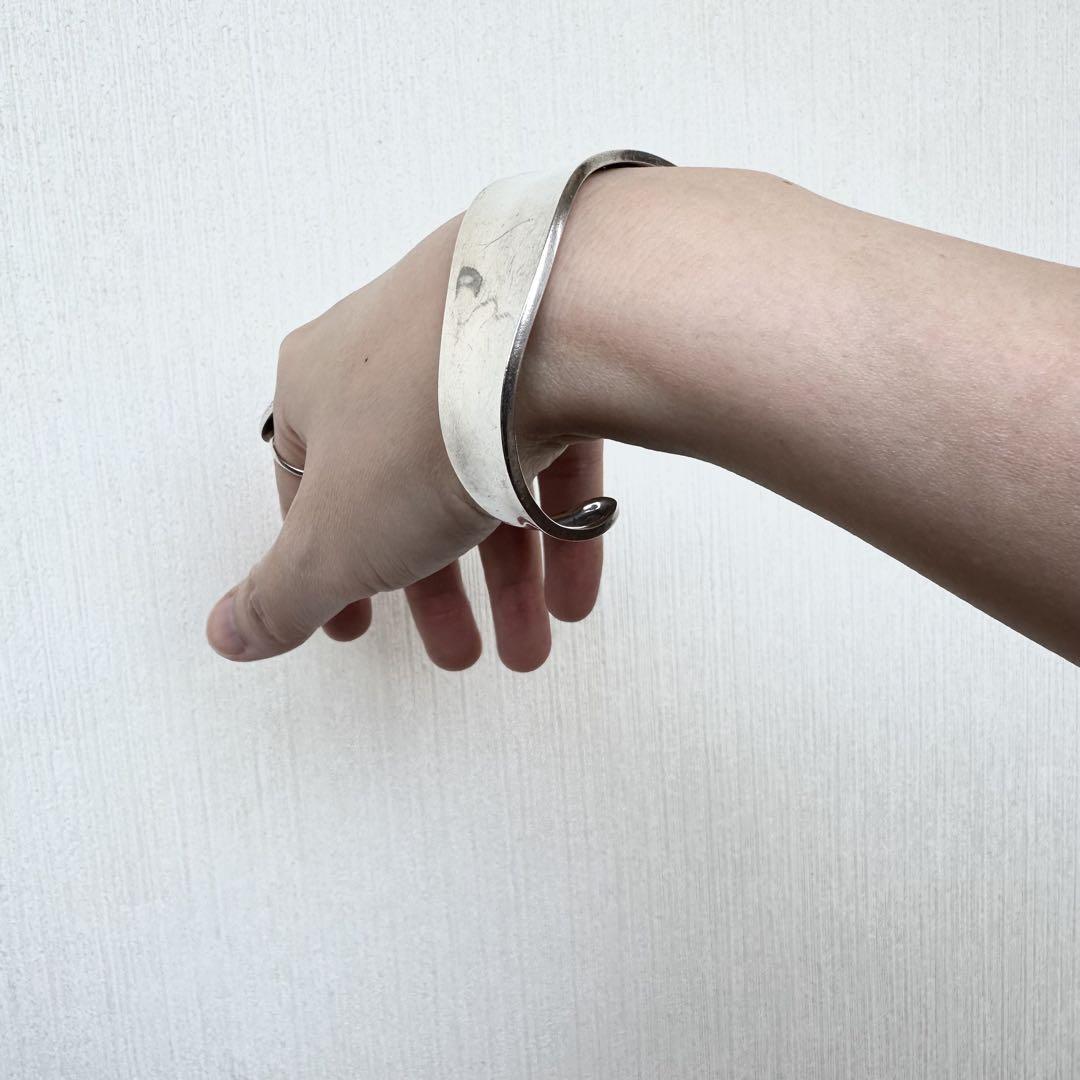 ヴィンテージ！Silver Wavy Cuff ブレスレット
