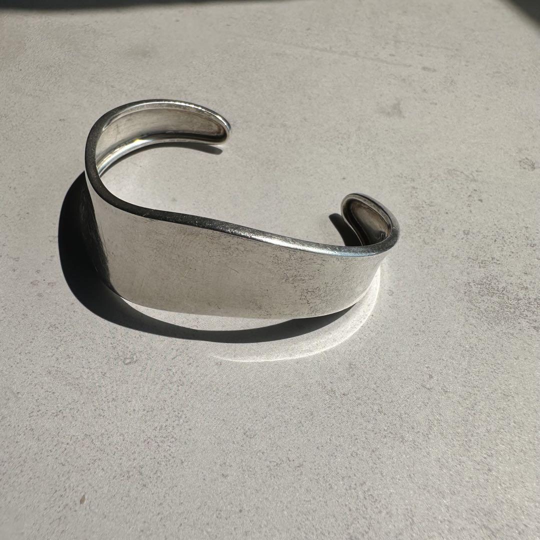ヴィンテージ！Silver Wavy Cuff ブレスレット