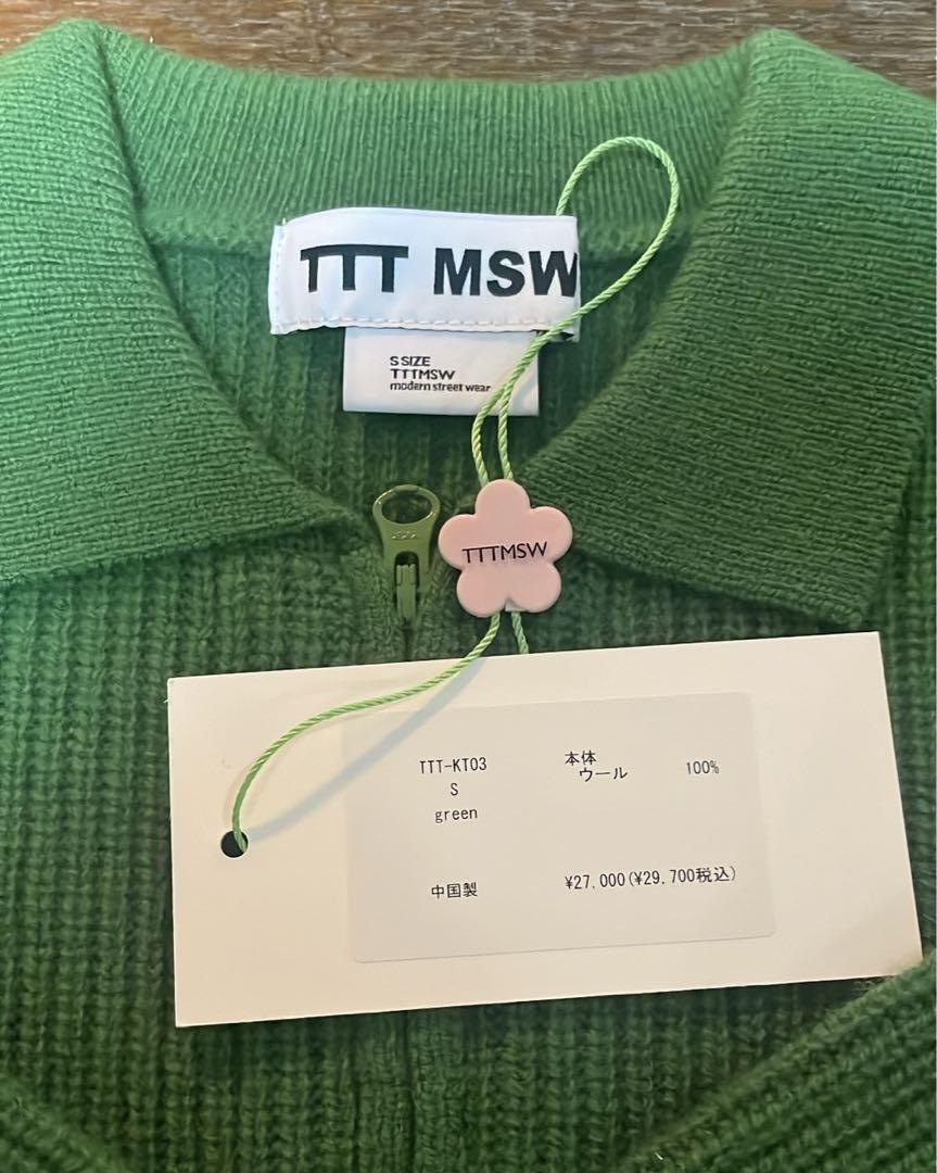 TTT MSW グリーン ニットセーター Sサイズ