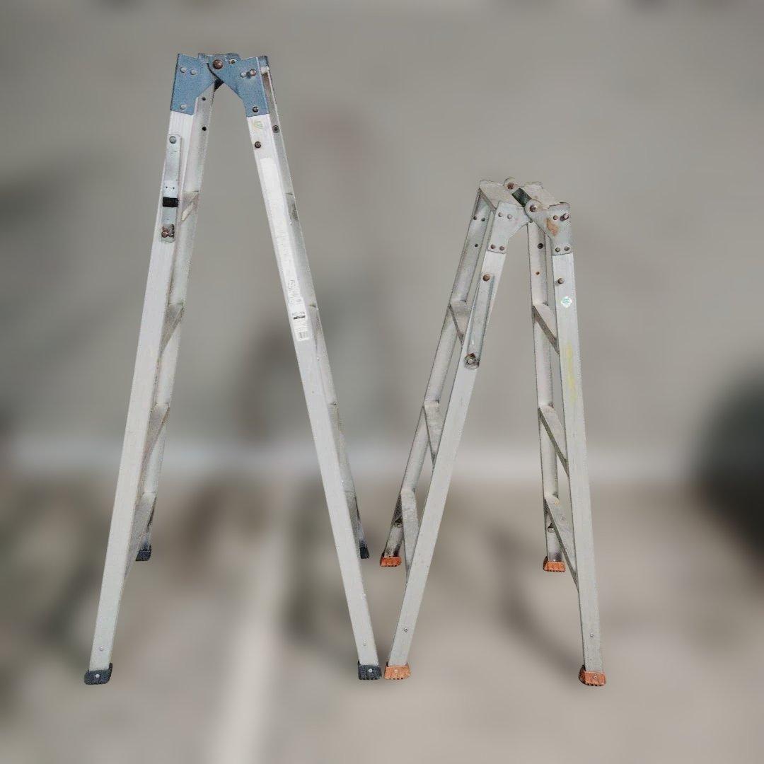 アルミ製脚立2本セット DIY ハシゴ 梯子 み価格傷や汚れあり