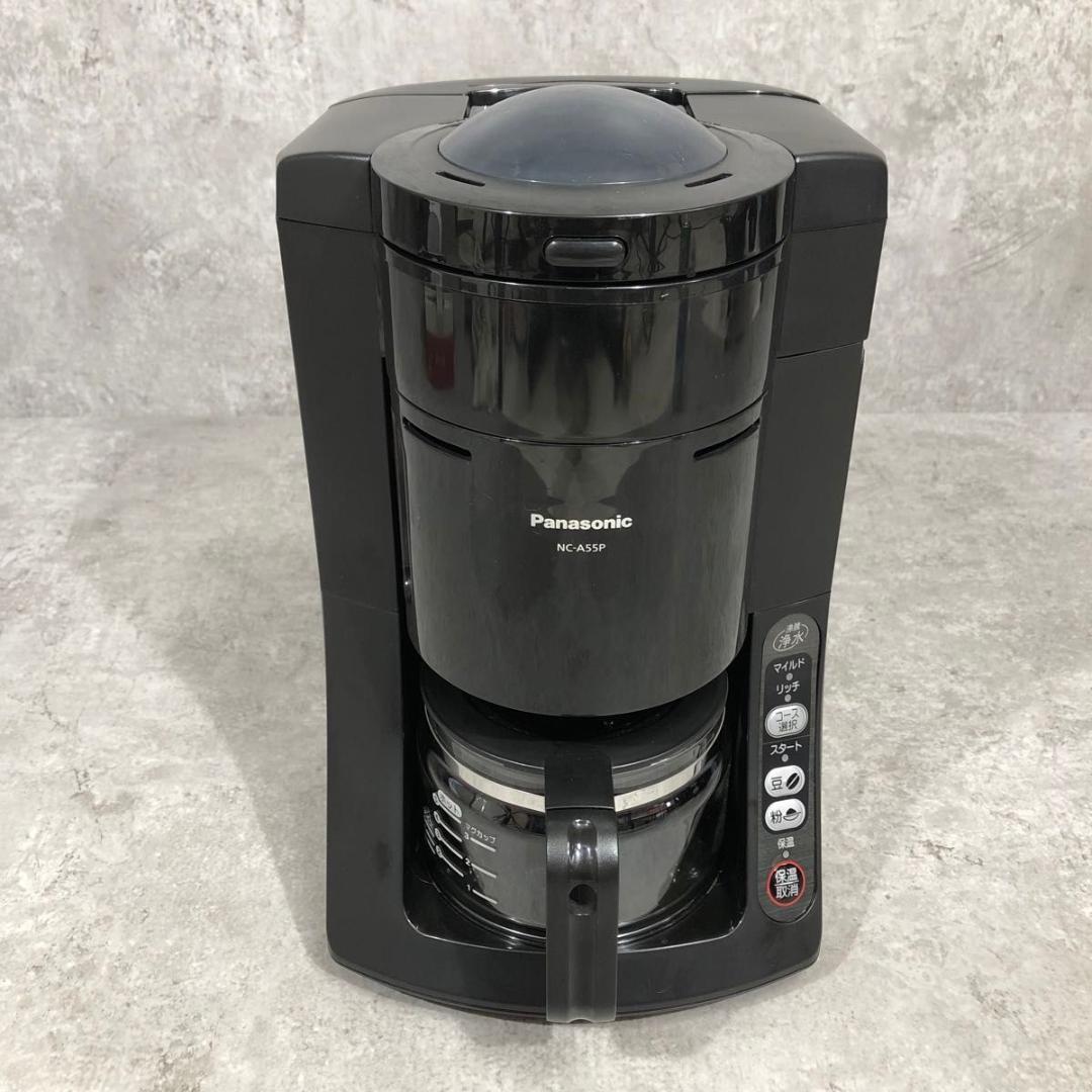 美品 Panasonic パナソニック コーヒーメーカー NC-A55P-K 美品 Panasonic パナソニック コーヒーメーカー NC-A55P-K