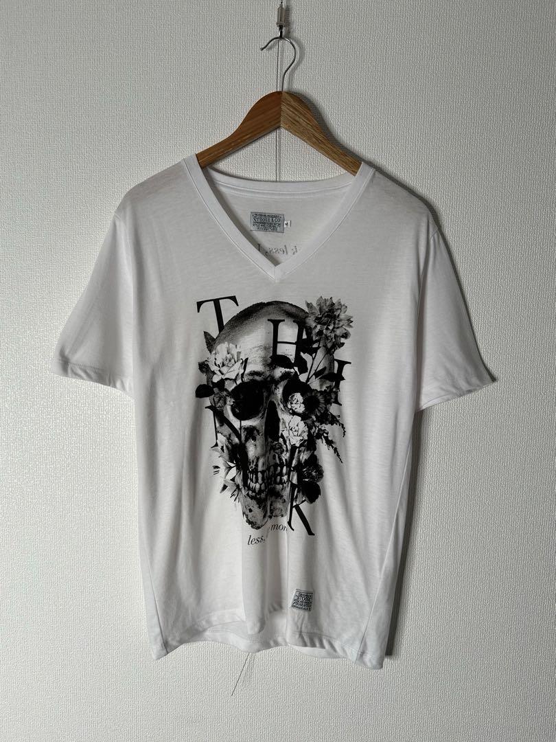 flower&skull graphics t-shirt