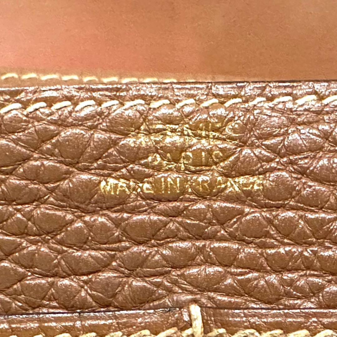 HERMES エルメス　ドゴン GM 財布 トゴ　レザー 茶色 ブラウン　□G