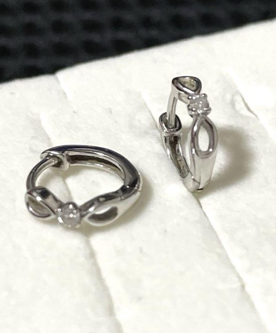 K10 ★エターナル★ダイヤ中折れピアス